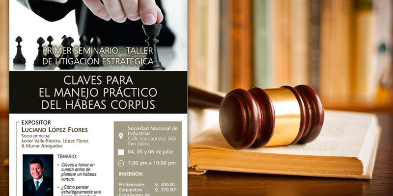 Lanzan seminario–taller: "Claves para el manejo práctico del Hábeas Corpus"