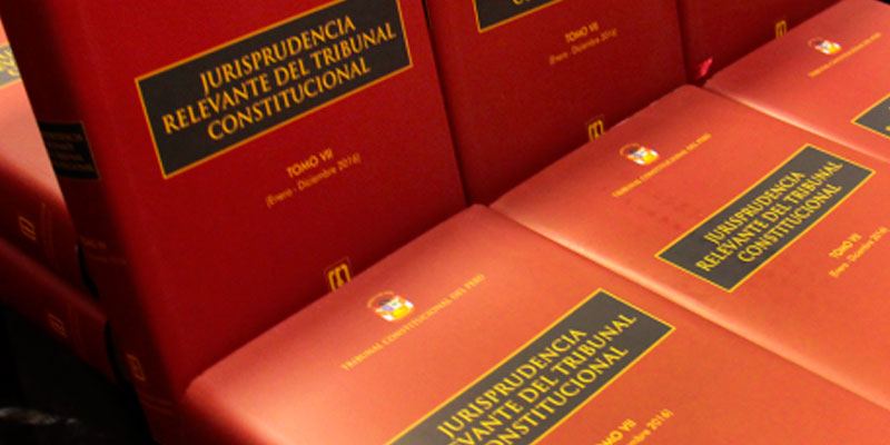Descarga el VII tomo de la "Jurisprudencia relevante del Tribunal Constitucional"