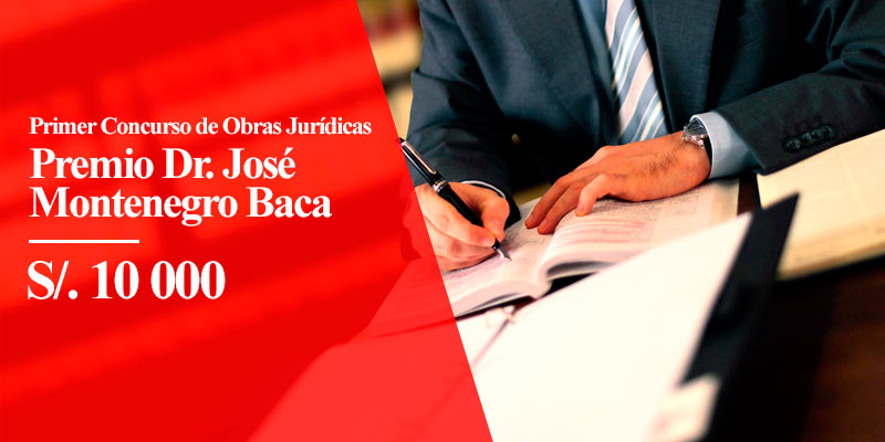 Concurso de obras jurídicas ofrece 10 000 soles al ganador