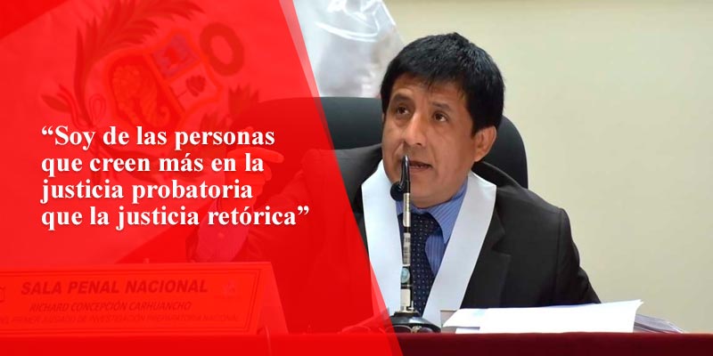 Concepción Carhuancho: "Creo más en la justicia probatoria que en la justicia retórica"