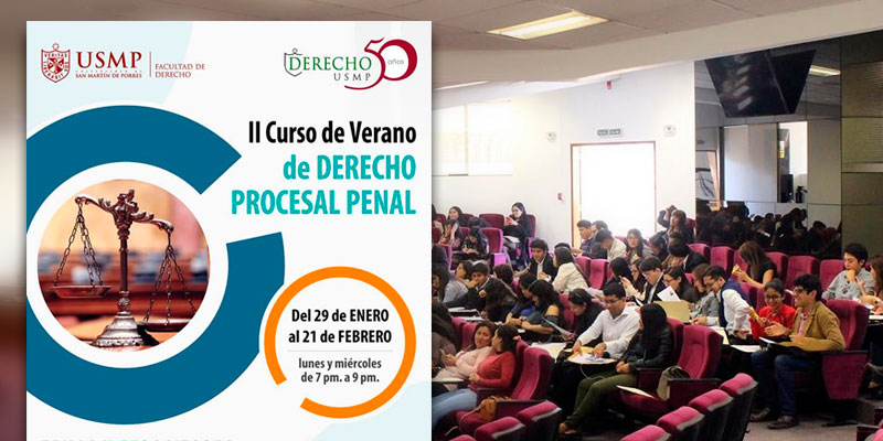 USMP anuncia nuevo curso de verano gratuito en derecho procesal