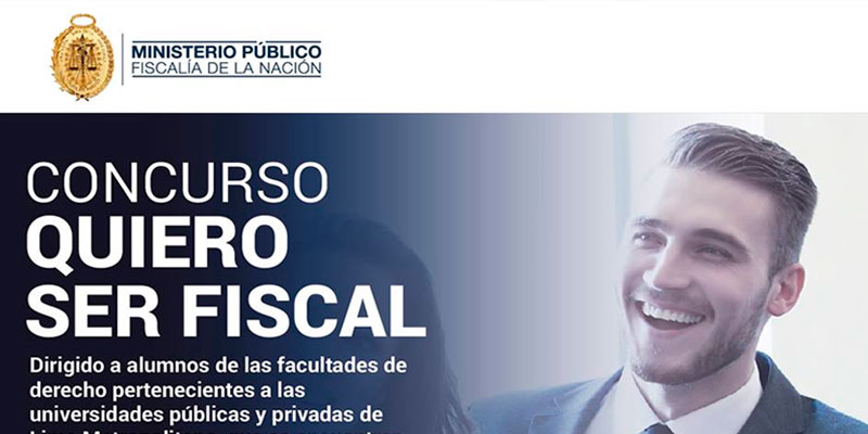 Ministerio Público lanza concurso Quiero ser fiscal para estudiantes de derecho