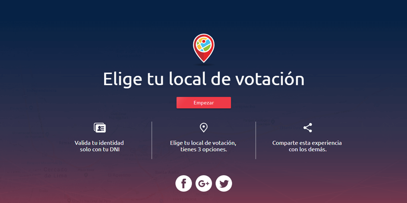 ¡Atento! Desde hoy puedes elegir tu local de votación