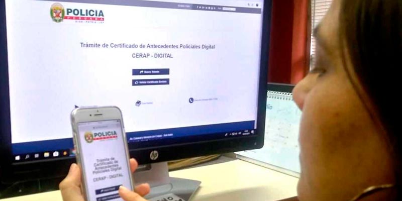 Certificado de Antecedentes Policiales digital