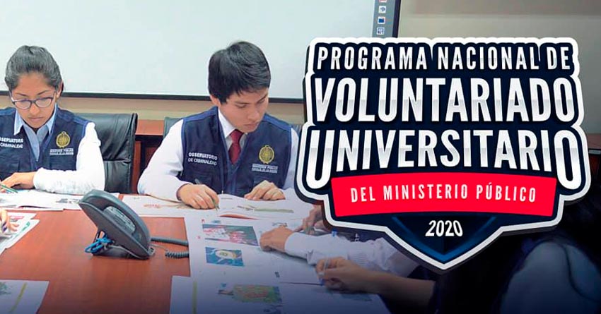 Fiscalía lanza convocatoria de voluntariado para 120 estudiantes